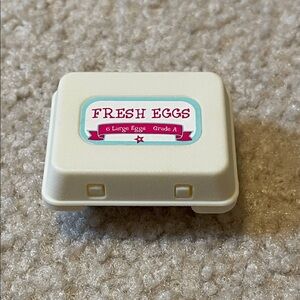 American Girl Egg Carton with Fresh Eggs